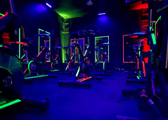 Neon lit Gym in Phoenix AZ